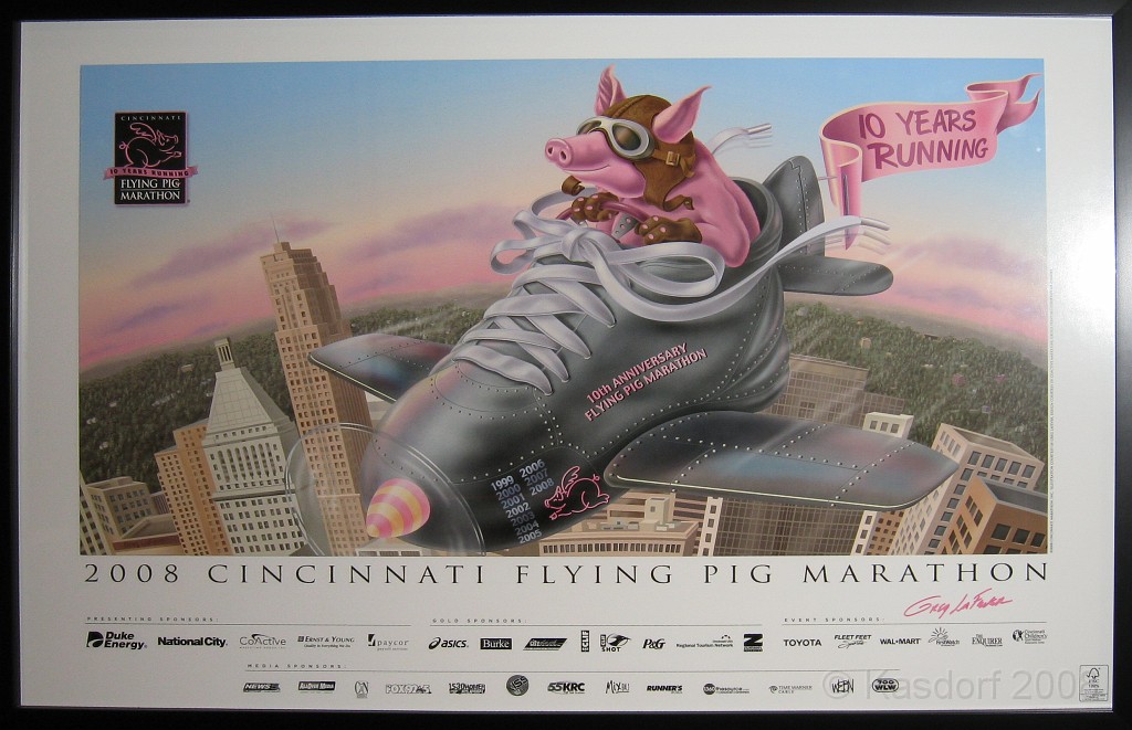 Flying Pig 2009 0031.jpg - The "Flying Pig Marathon" in Cincinnati Ohio May 3, 2009. I did the half marathon. Pretty good race, although all I remember is HILLS (actually bridges) including one killer that seemed to go for a mile!